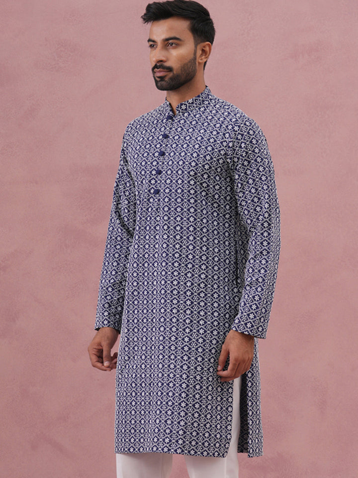 Floral Embroidered Kurta