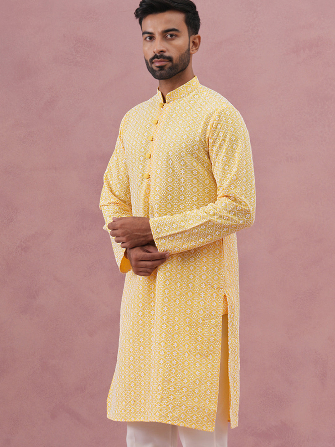 Floral Embroidered Kurta