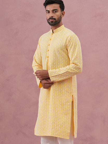 Floral Embroidered Kurta