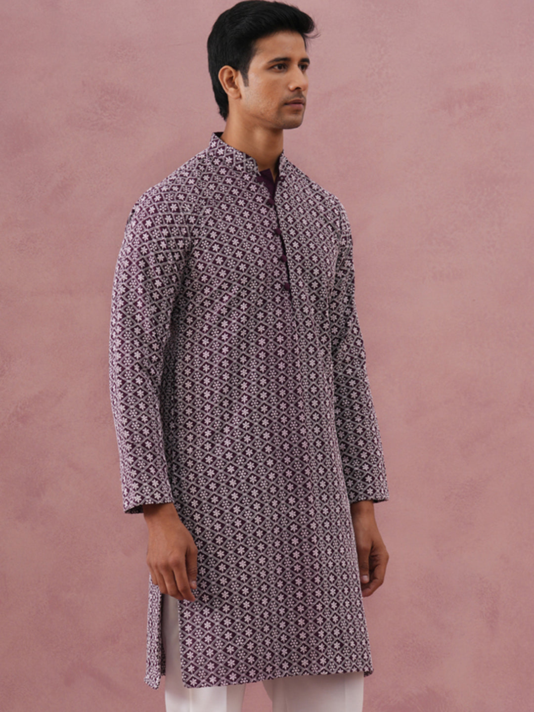 Floral Embroidered Kurta