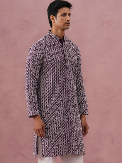 Floral Embroidered Kurta