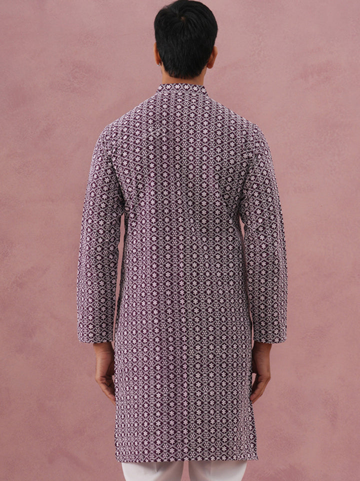 Floral Embroidered Kurta