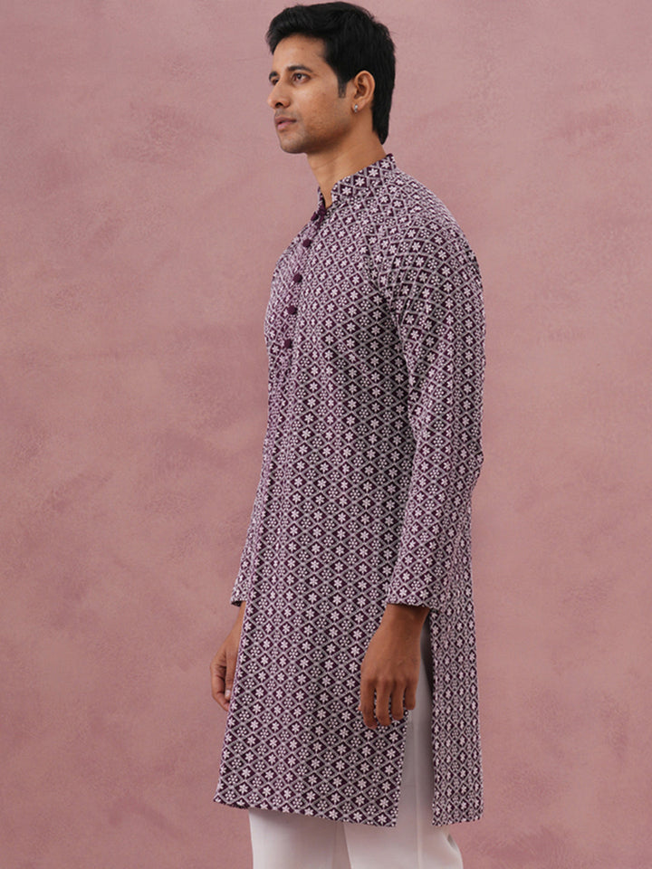 Floral Embroidered Kurta