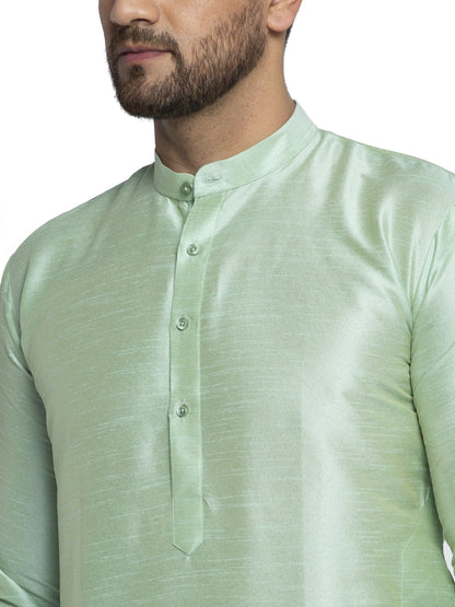 Men'S Solid Dupion Silk Kurtas