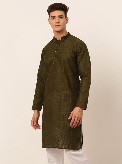 Men'S Embroiderd Kurtas