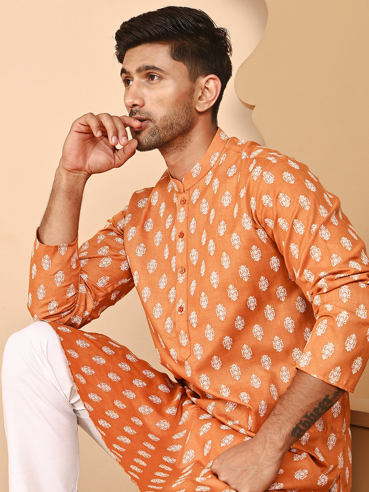 Floral Printed Kurtas For Men
