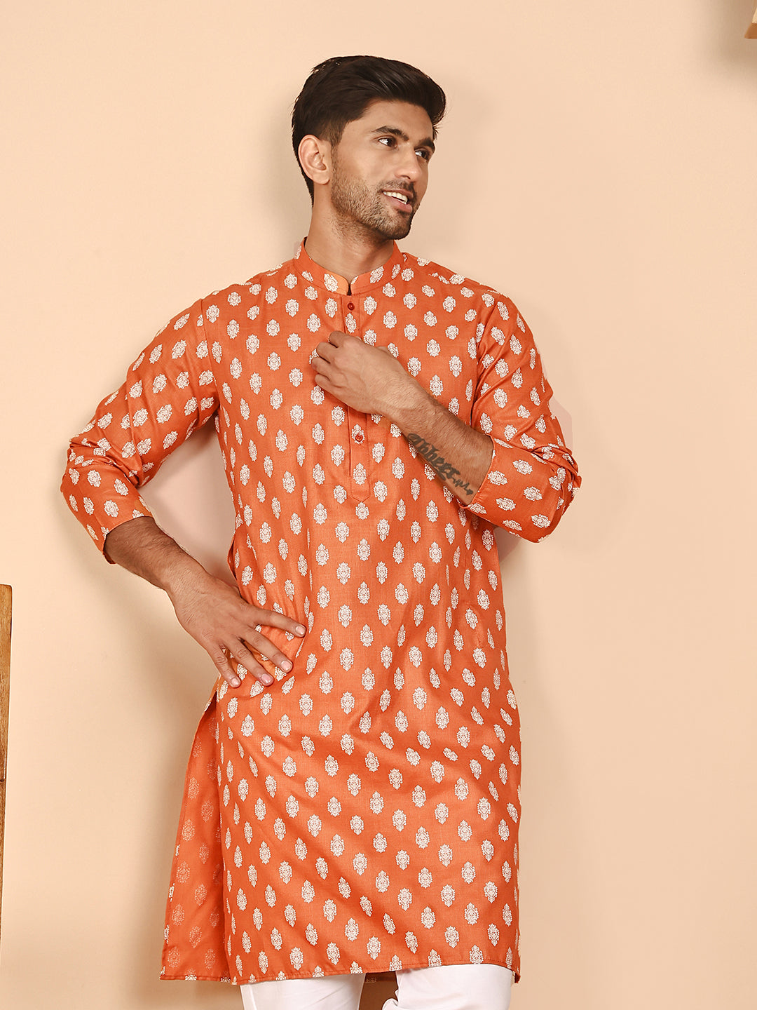 Floral Printed Kurtas For Men