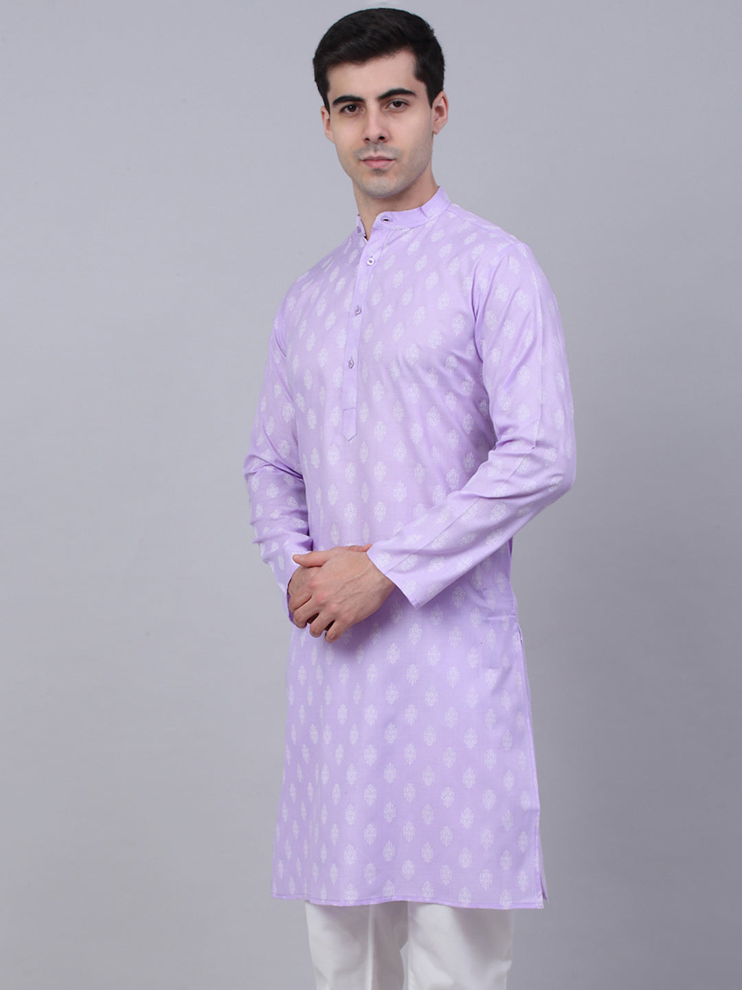 Men'S Cotton Floral Printed Kurtas