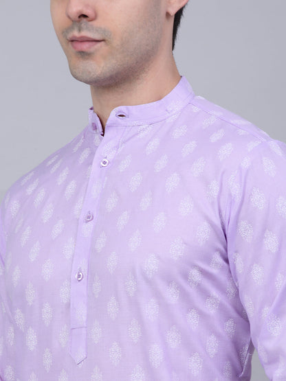 Men'S Cotton Floral Printed Kurtas