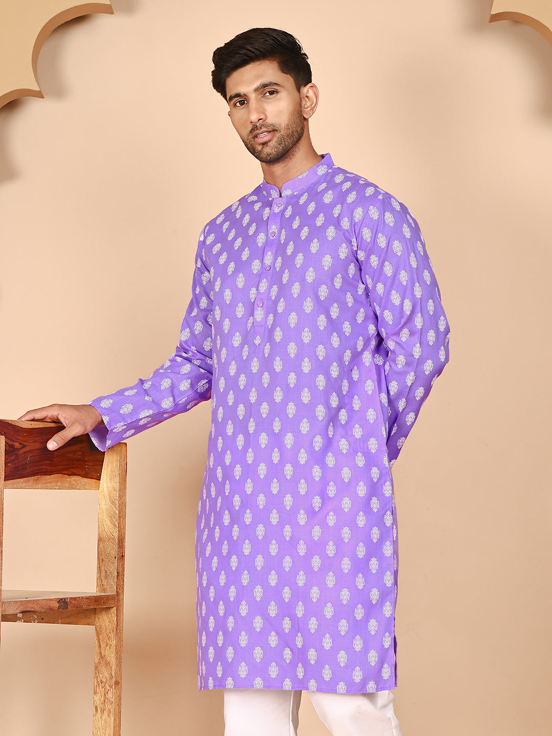 Floral Printed Kurtas For Men