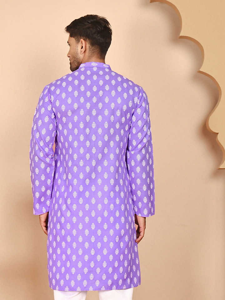 Floral Printed Kurtas For Men