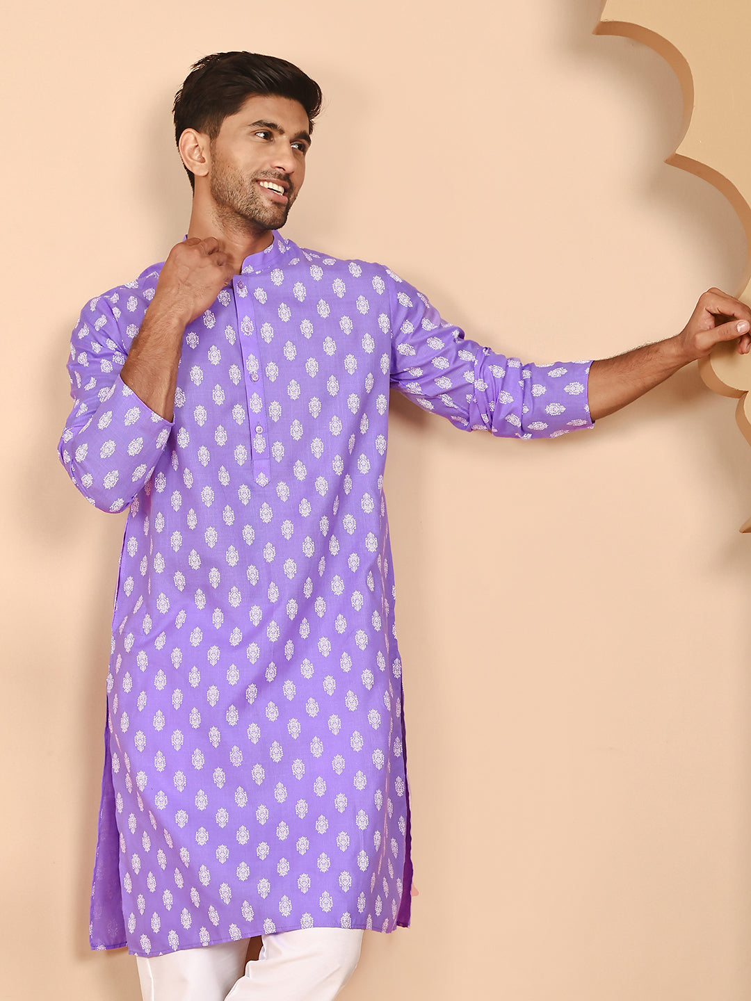 Floral Printed Kurtas For Men