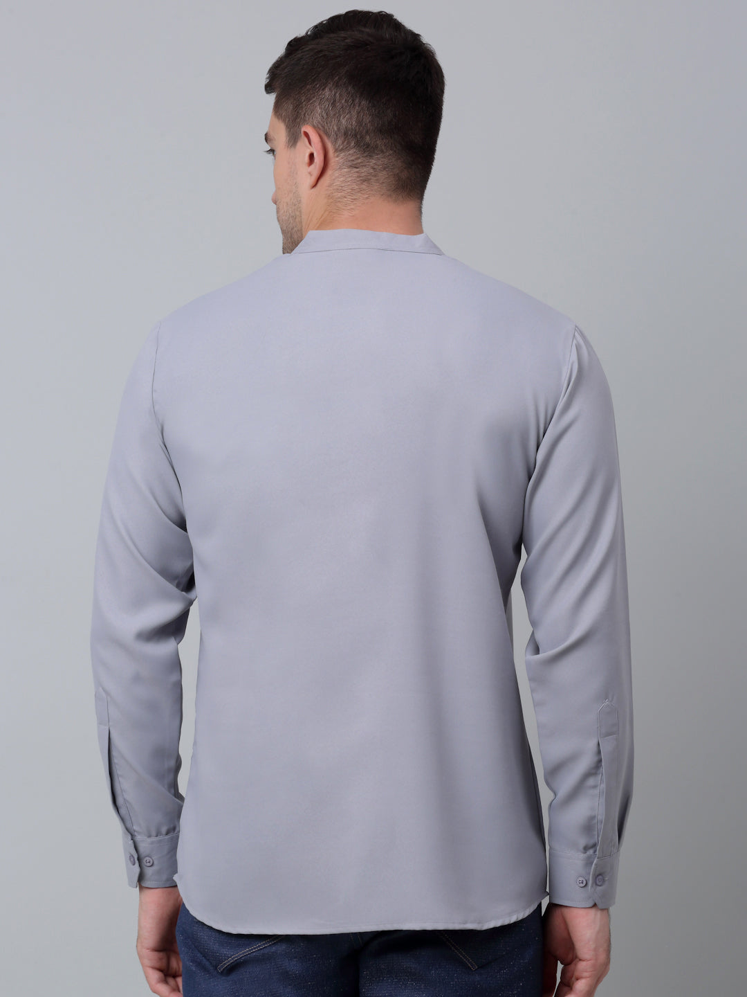 Men'S Black Solid Short Kurtas