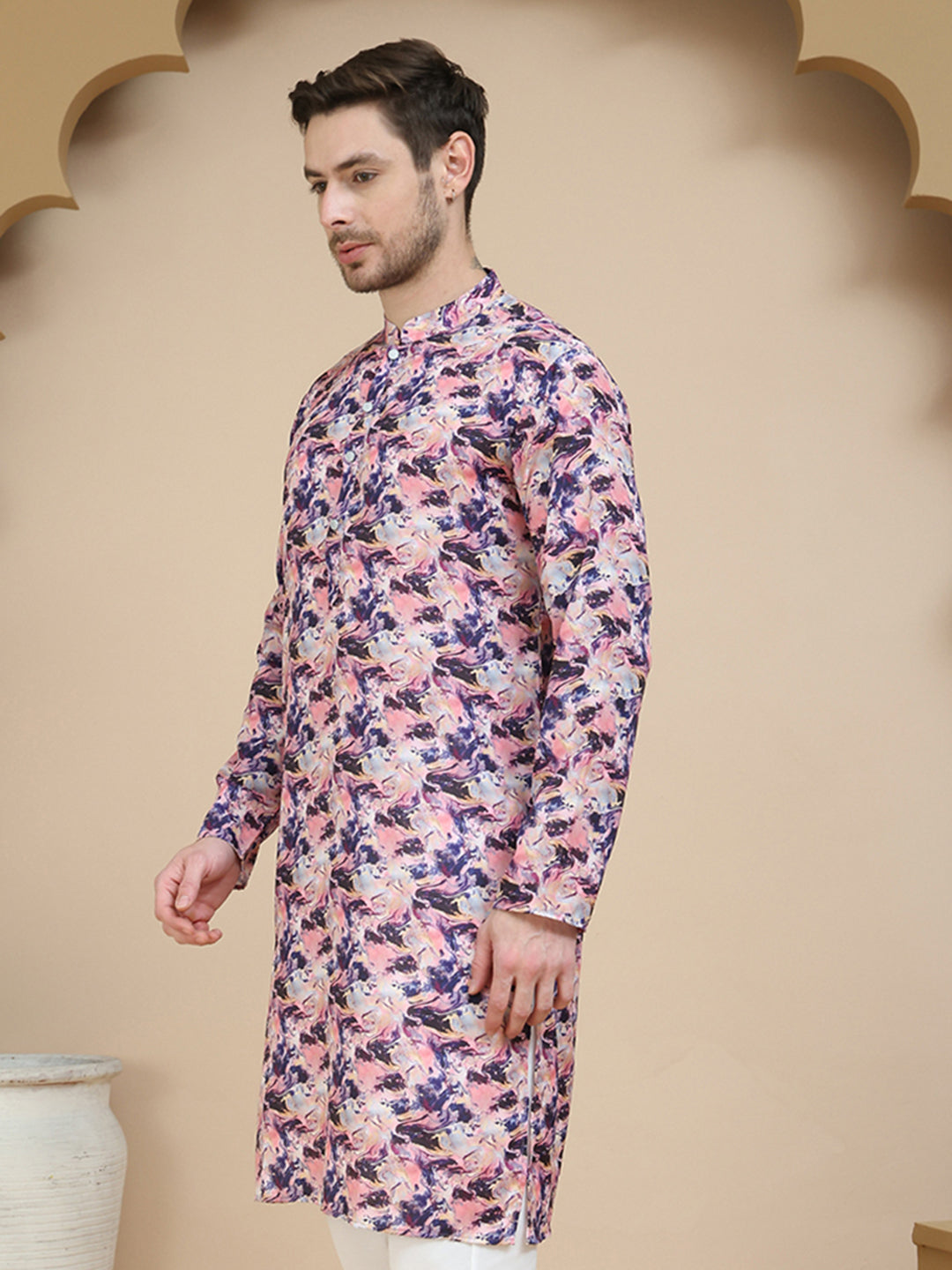 Abstract Printed Kurtas With Matching Dupatta