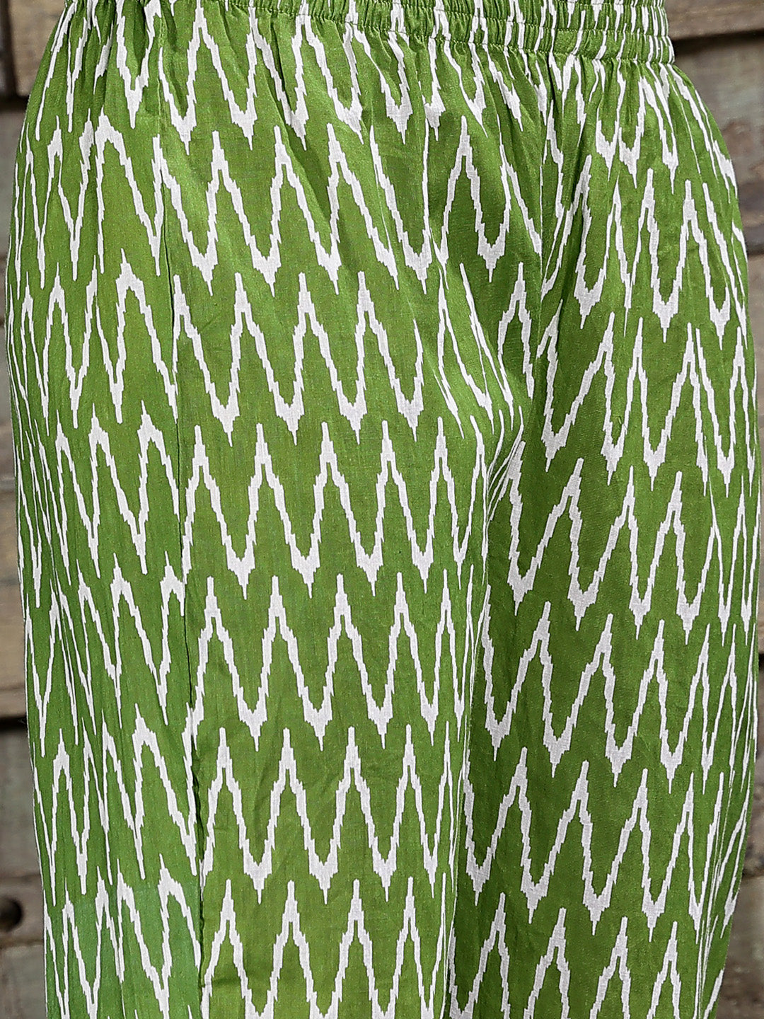 Floral Printed Cotton Alia Cut Kurta Pant Dupatta Set