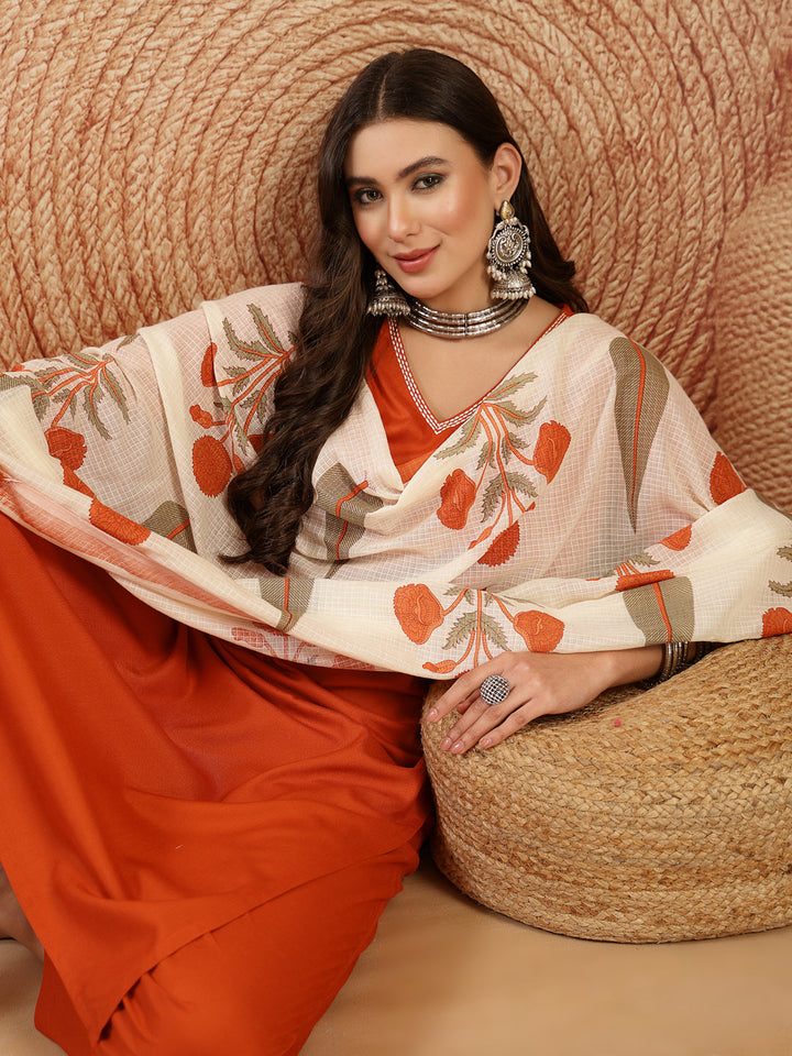 Solid Rayon Straight Kurta Pant Dupatta Set