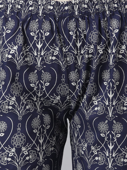Women Floral Print Rayon Straight Kurta Pant Set (Pre-Order)