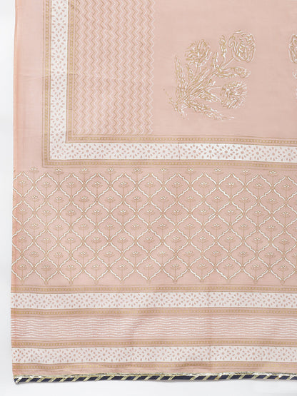 Women Printed Rayon A-Line Kurta Sharara Dupatta Set (Pre-Order)