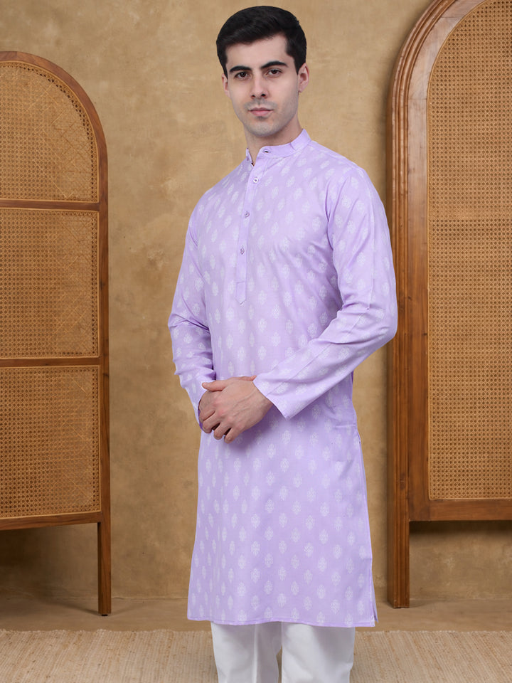 Floral Printed Kurtas For Men