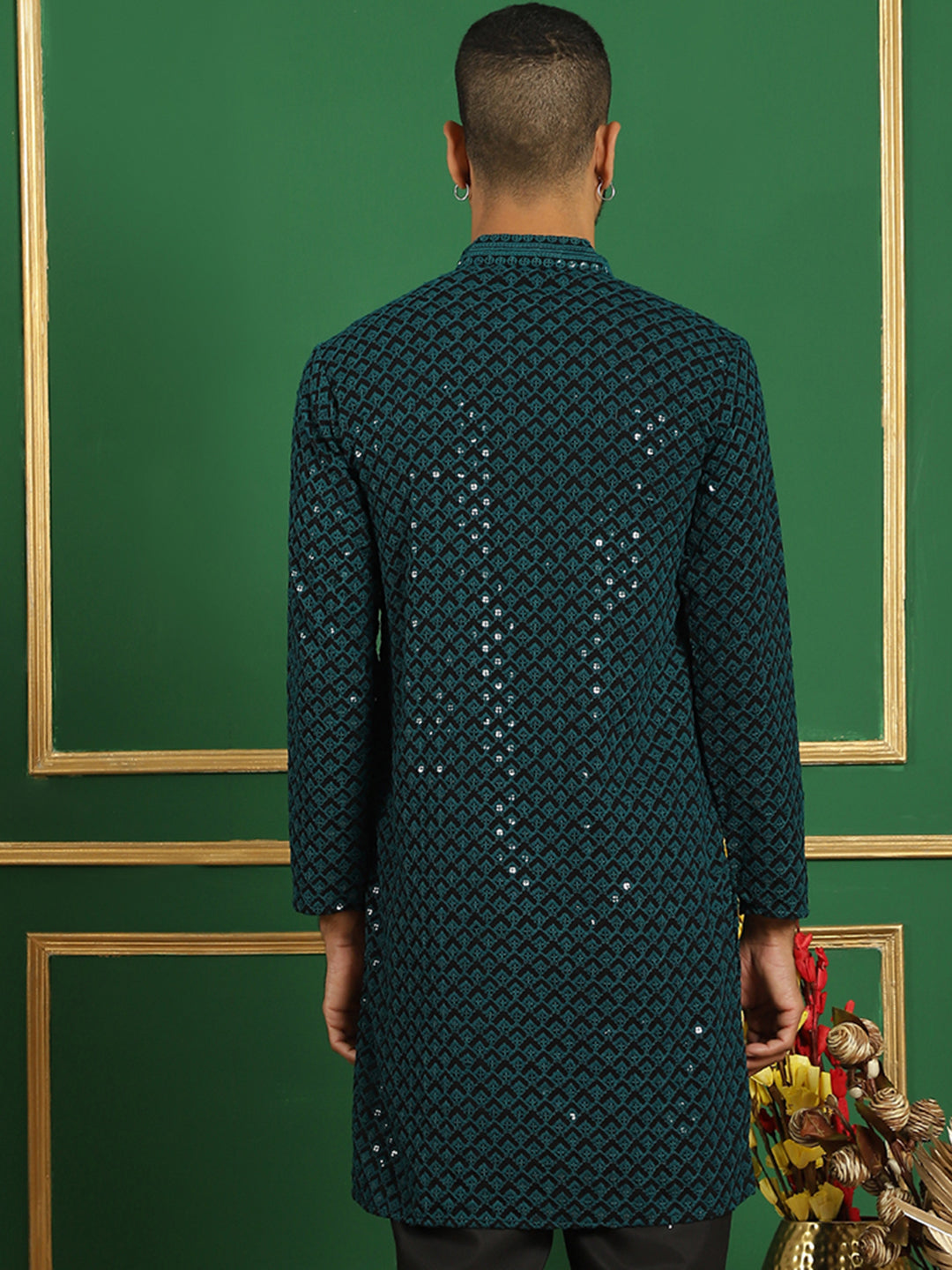 Sequin Embroidered Pure Cotton Kurtas