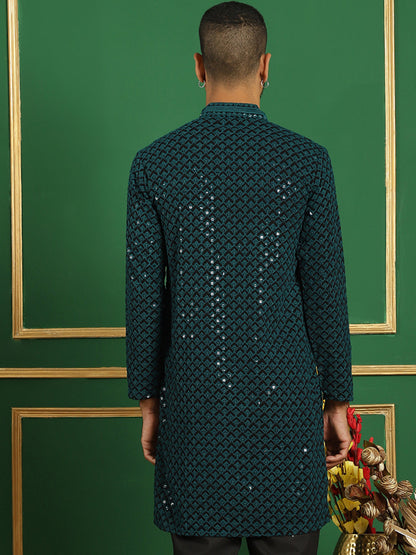 Sequin Embroidered Pure Cotton Kurtas