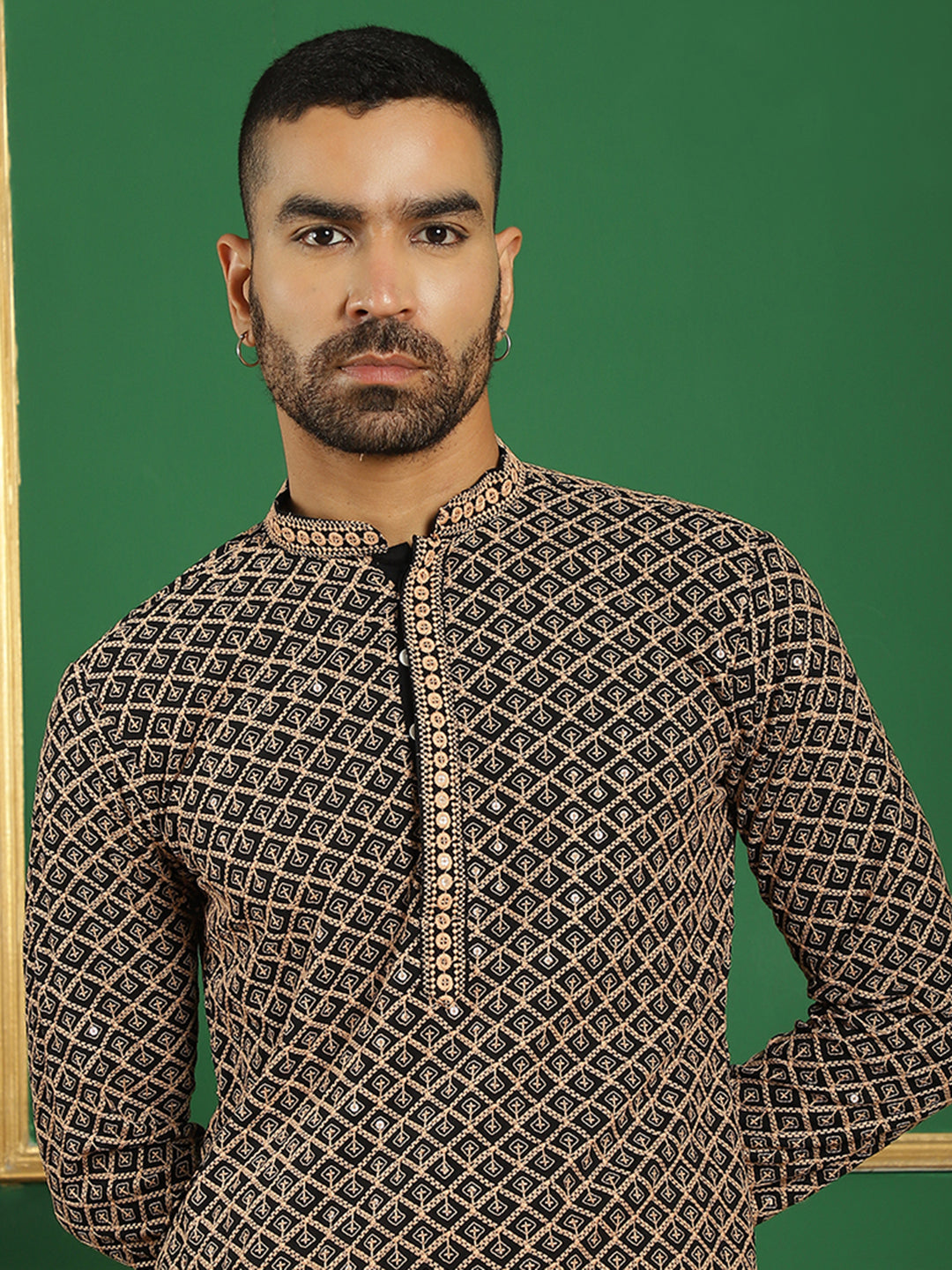 Sequin Embroidered Pure Cotton Kurtas