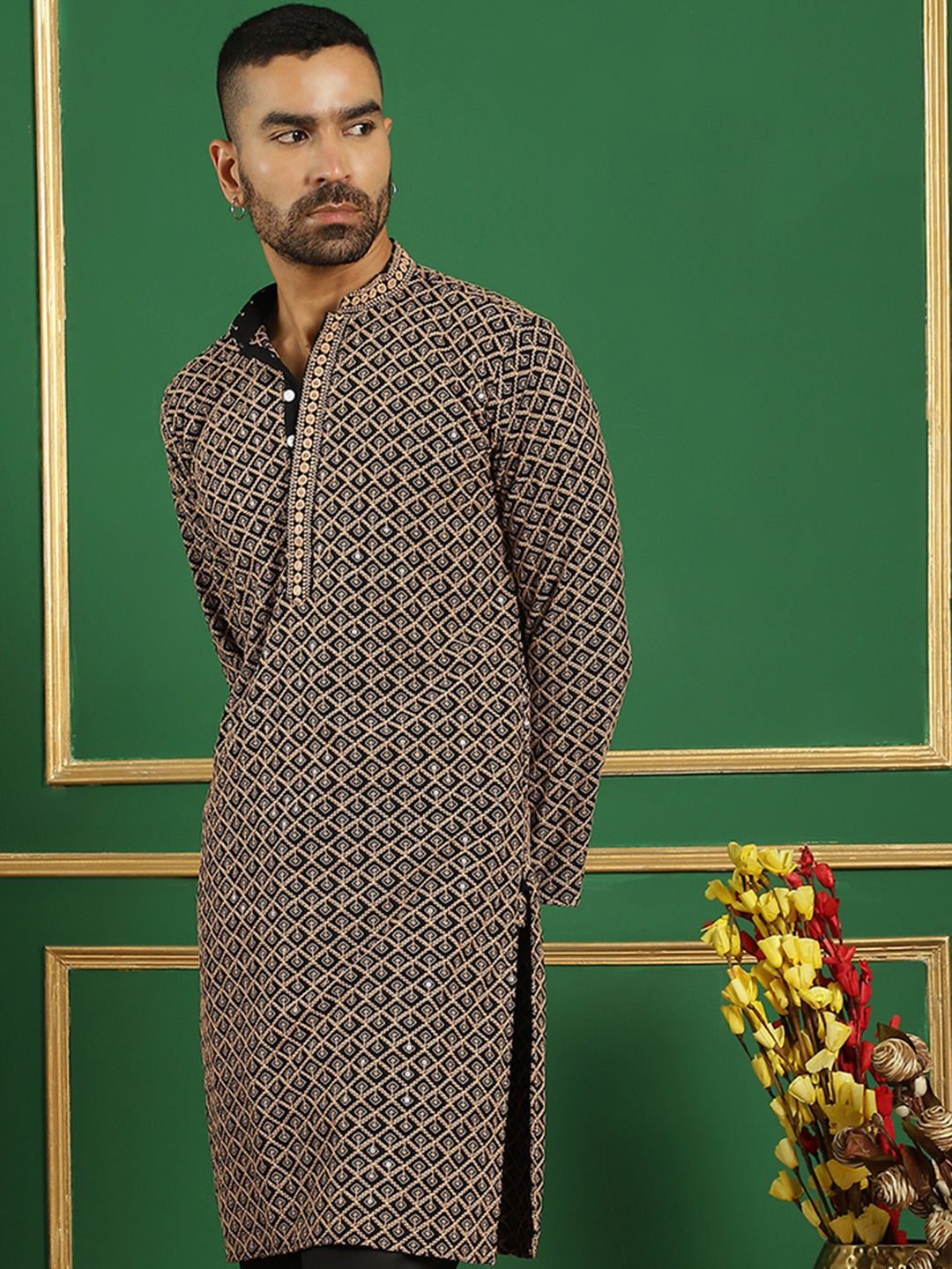Sequin Embroidered Pure Cotton Kurtas