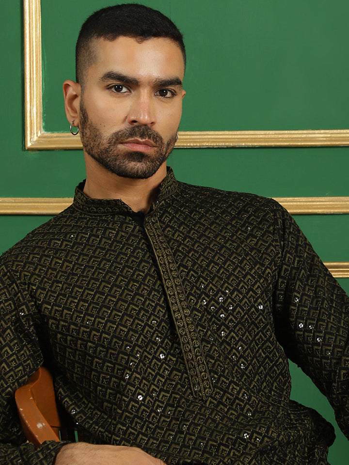 Sequin Embroidered Pure Cotton Kurtas