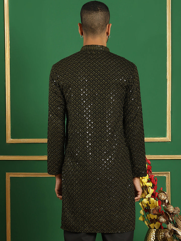 Sequin Embroidered Pure Cotton Kurtas
