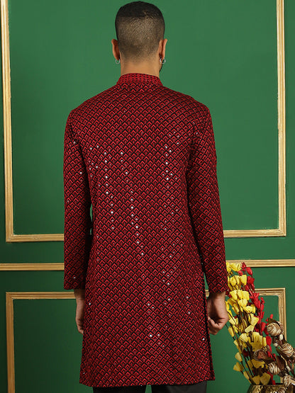 Sequin Embroidered Pure Cotton Kurtas