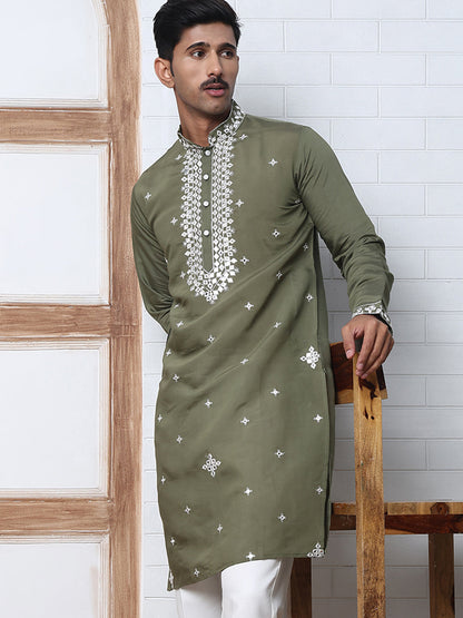 Men'S Embroidered Kurtas