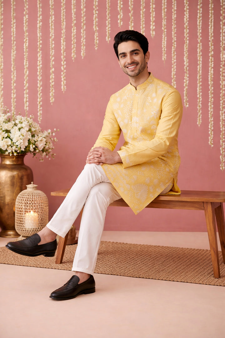 Embroidered Straight Kurta
