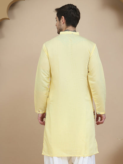 Embroidered Silk Blend Kurtas