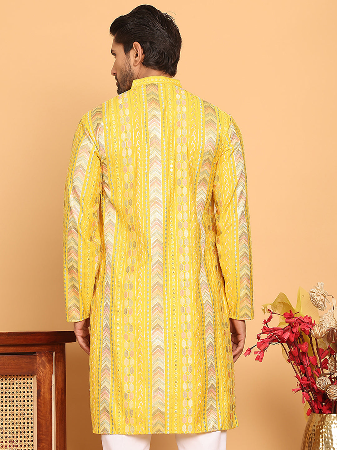 Embroidered And Sequins Kurtas For Men