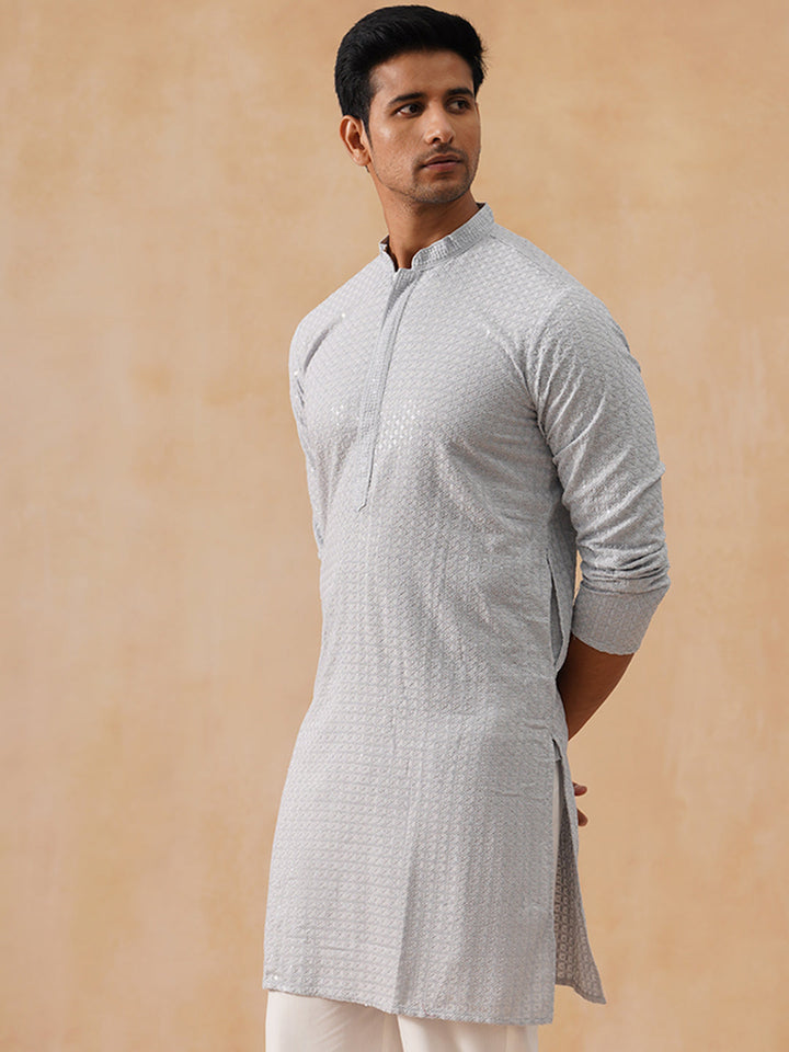 Viscose Rayon Embroidered Kurta