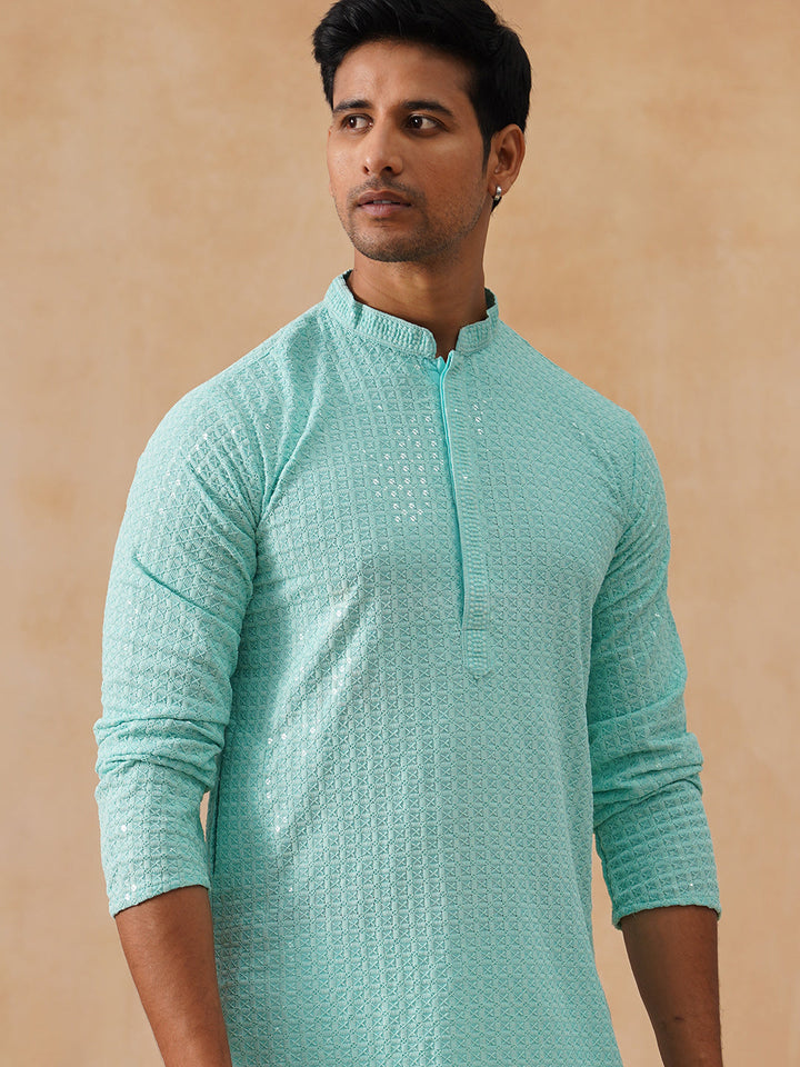 Viscose Rayon Embroidered Kurta