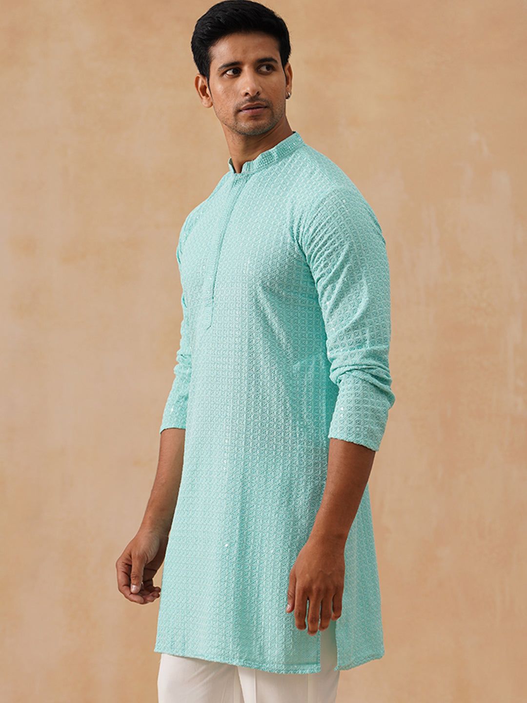 Viscose Rayon Embroidered Kurta