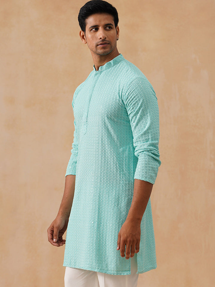 Viscose Rayon Embroidered Kurta