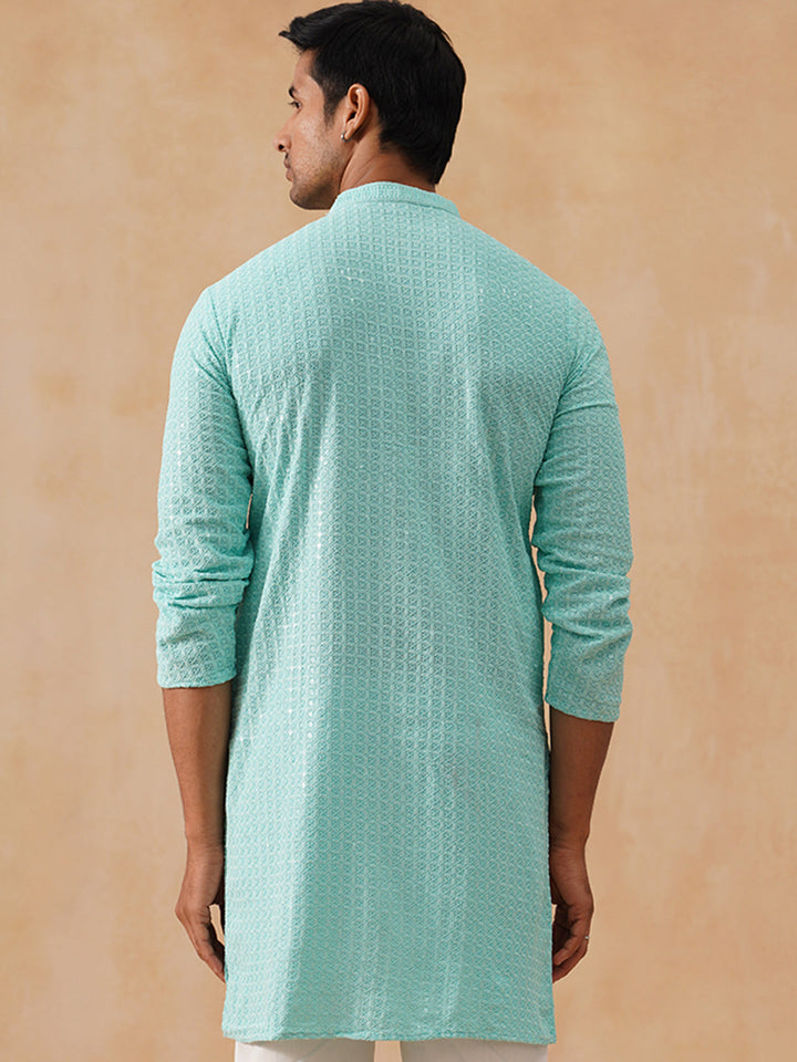 Viscose Rayon Embroidered Kurta