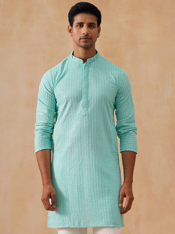 Viscose Rayon Embroidered Kurta
