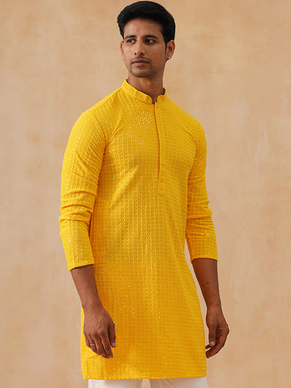 Viscose Rayon Embroidered Kurta