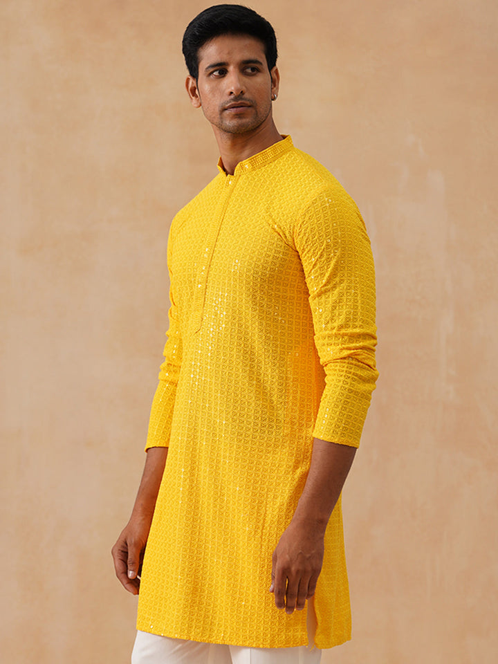 Viscose Rayon Embroidered Kurta