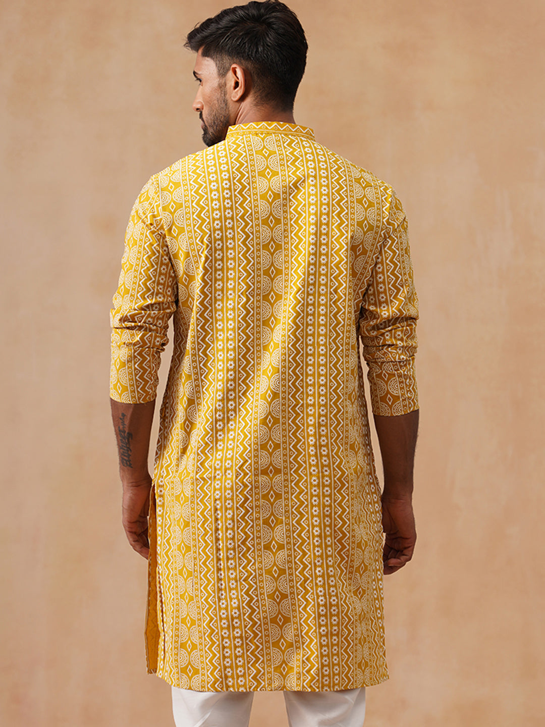 Silk Blend Embroidered Kurta