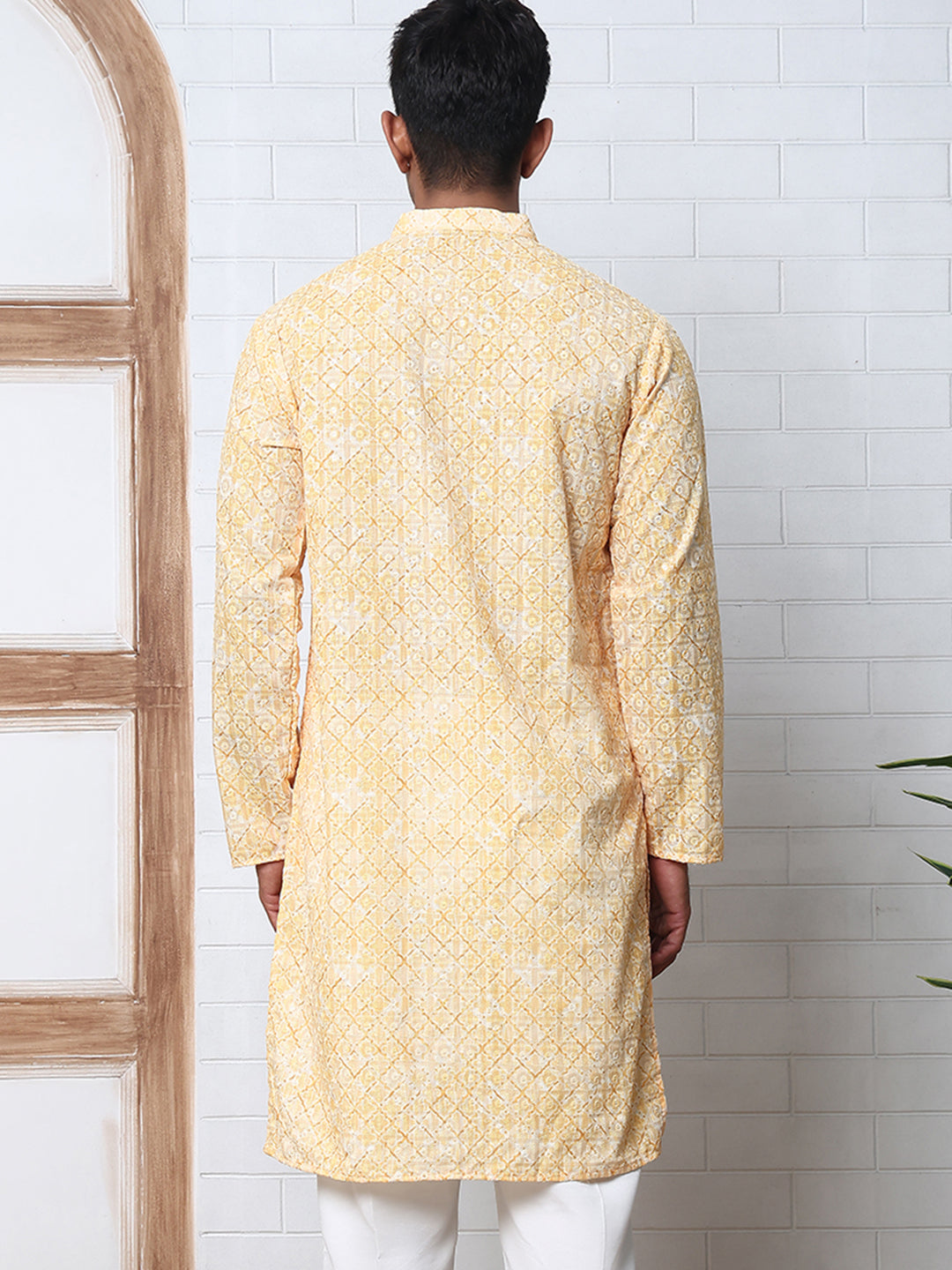 Printed And Embroidered Kurta