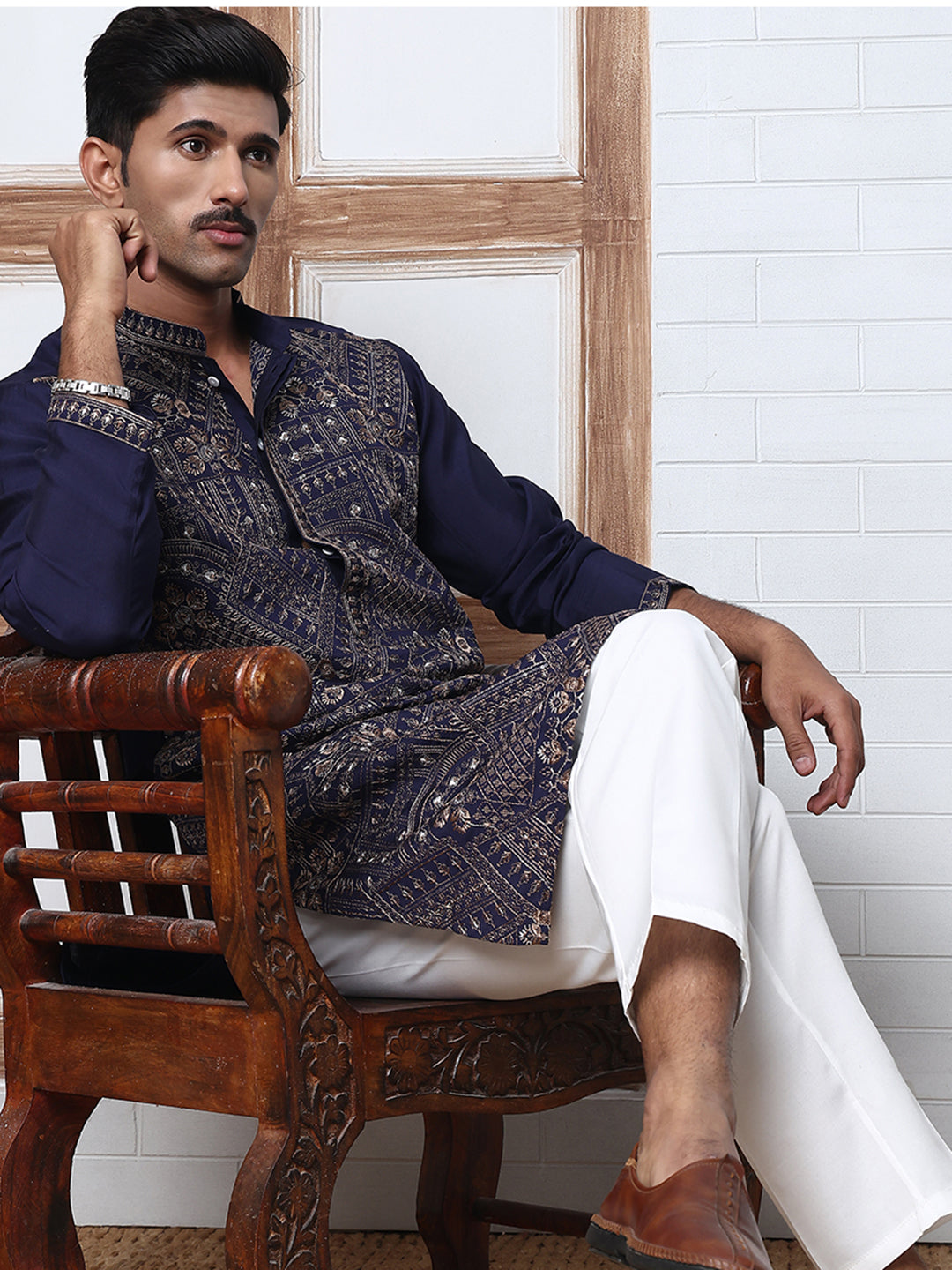 Traditional Embroidered Kurta