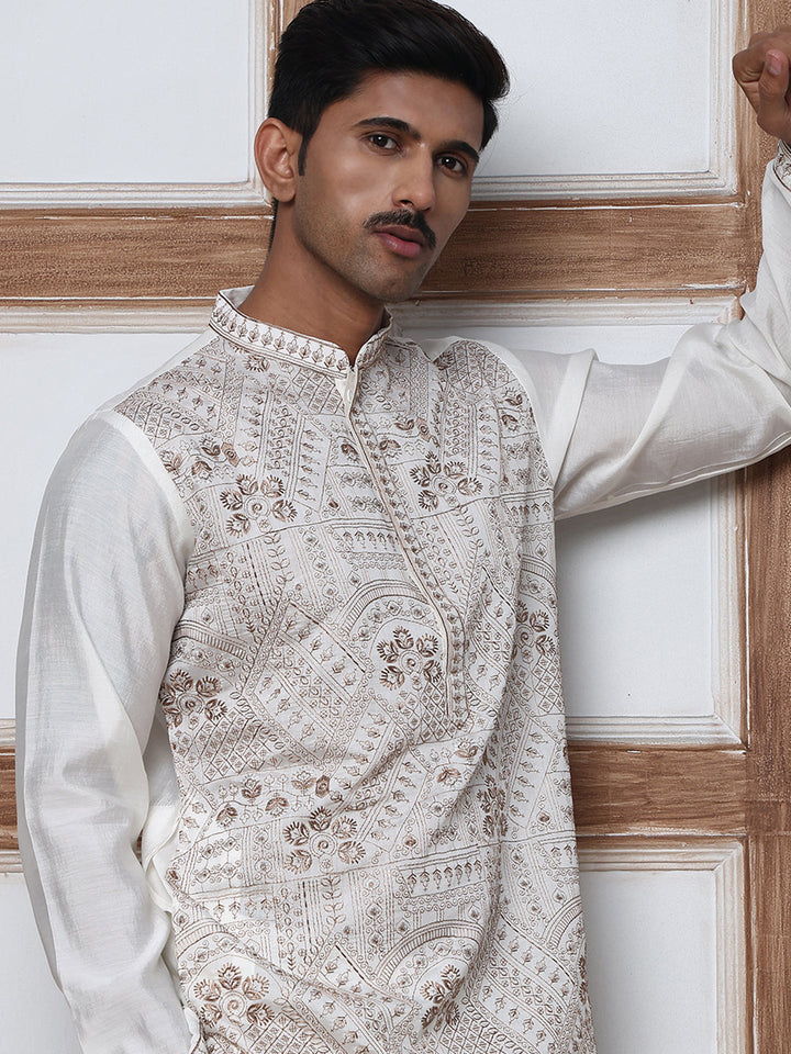 Traditional Embroidered Kurta