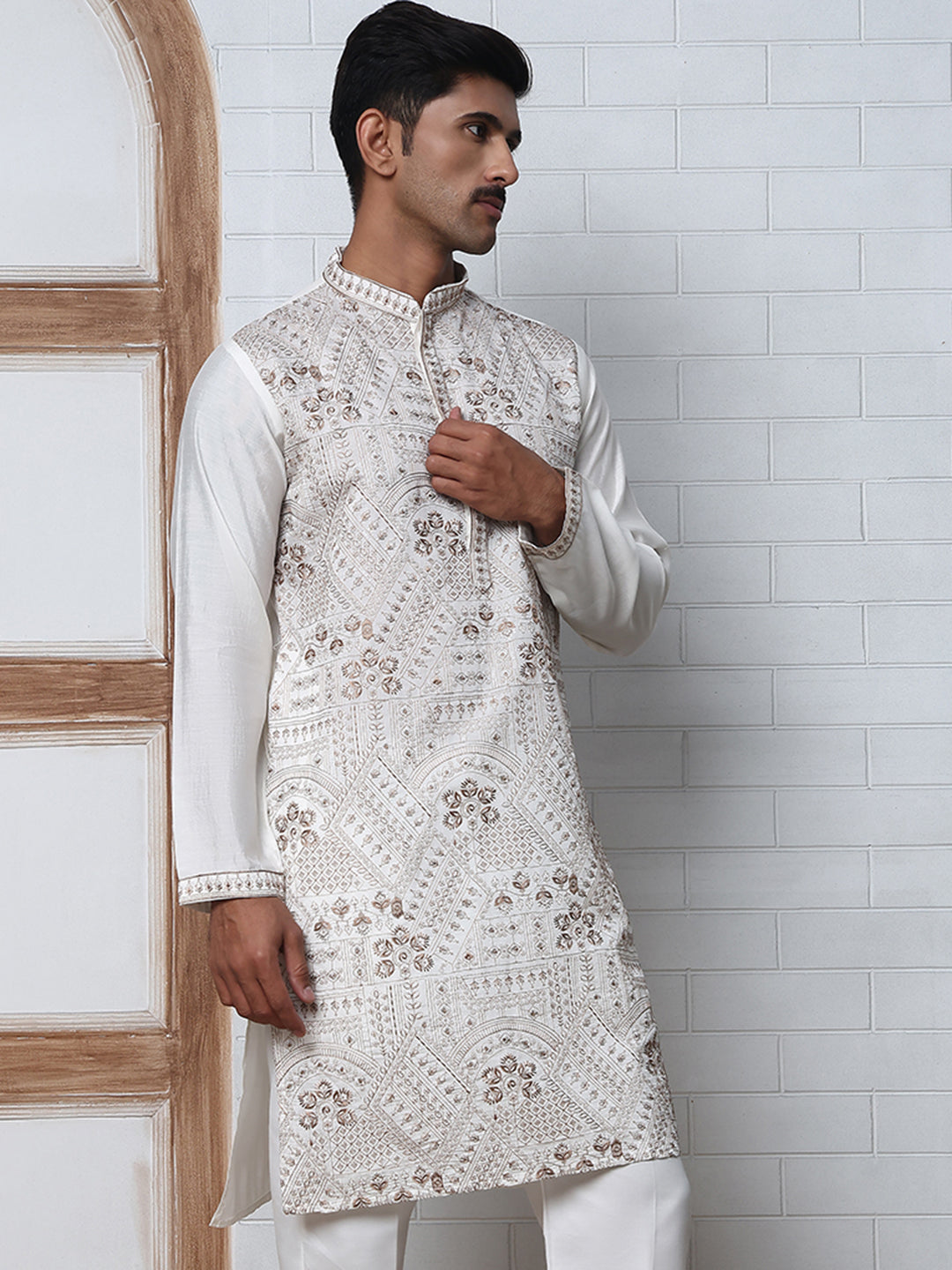 Traditional Embroidered Kurta