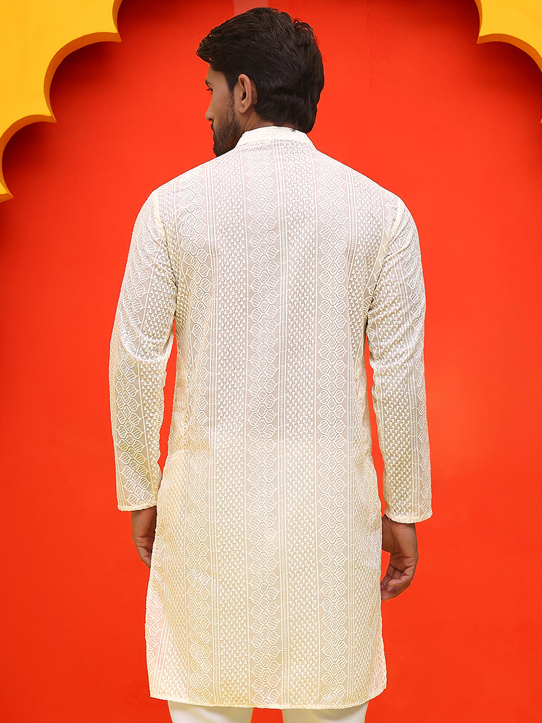 Embroidered Cotton Kurtas For Men