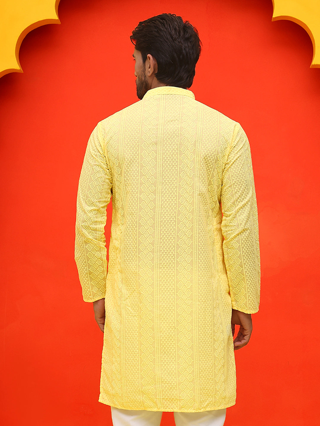 Embroidered Cotton Kurtas For Men