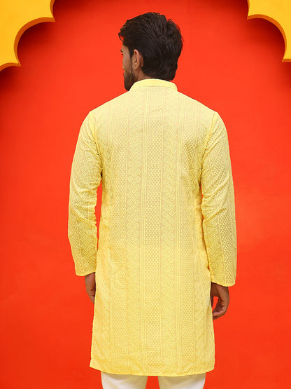 Embroidered Cotton Kurtas For Men